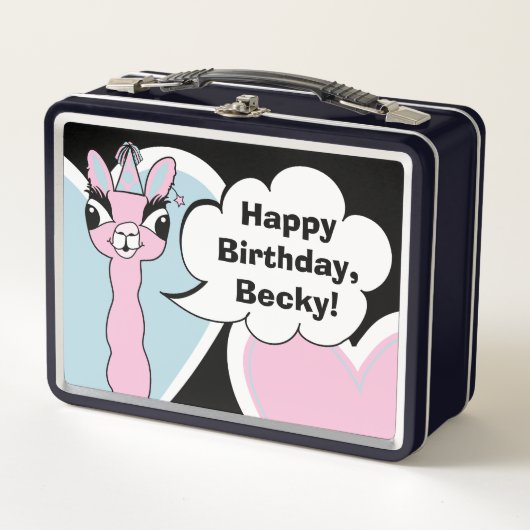 ラマパジャマ メタルランチボックス (正面)