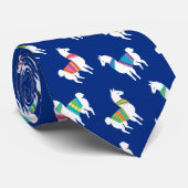 ラマパターンカスタムの色 ネクタイ (ロール)