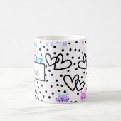 ラマパーソナライズされたツートーンコーヒーマグ コーヒーマグカップ (中央)