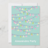 ラマパーティの招待状 招待状 (裏面)