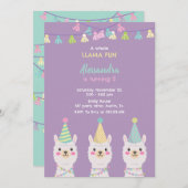 ラマパーティの招待状 招待状 (正面/裏面)