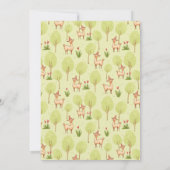 ラマパーティーハット野外キッドの誕生日 招待状 (裏面)