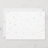 ラマパーティーホールラマおもしろいガール誕生日 招待状 (裏面)