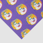 ラマパープルブルーイエローバースデーカラフルタパーティー 薄葉紙 (詳細)