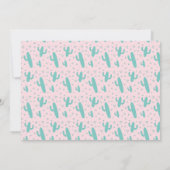 ラマピンク誕生日パーティーフォト招待状 招待状 (裏面)