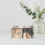 ラマファかわいらしーム動物名刺 名刺 (スタンド正面)