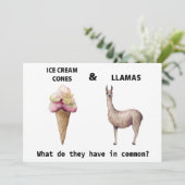 ラマファミおもしろいリーレニオン招待状 招待状 (スタンド正面)