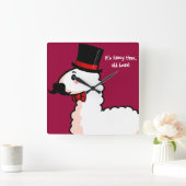 ラマファンシー時計 スクエア壁時計 (ホーム)