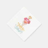 ラマファンシー誕生日紙 スタンダードカクテルナプキン (角)