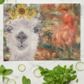 ラマファンシー&ルノアールズファームハウス キッチンタオル (折り畳み)