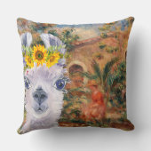 ラマファンシー&ルノアールズファームハウス クッション (裏面)