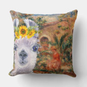 ラマファンシー&ルノアールズファームハウス クッション (正面)