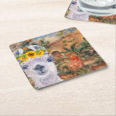 ラマファンシー&ルノアールズファームハウス スクエアペーパーコースター (アングル)