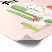 ラマフィエスタベビーシャワー カスタムテーブルサイン ポスター (角)