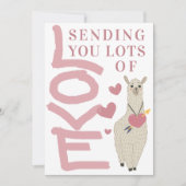 ラマフレンドリーロブバレンタイン シーズンカード (正面)