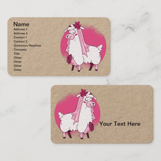 ラマブライド 名刺 (正面/裏面)