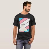 ラマプライドトランスジェンダー国旗誇りを持ったLGBTQ Ally Prid Tシャツ (正面フル)