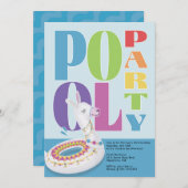 ラマプールパーティーサマーバースデーパーティー 招待状 (正面/裏面)