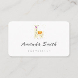 ラマベビーシッターミニマル名刺 名刺