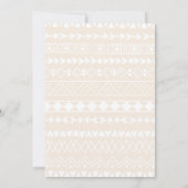 ラマママかわいいベビーガールシャワー招待状 招待状 (裏面)