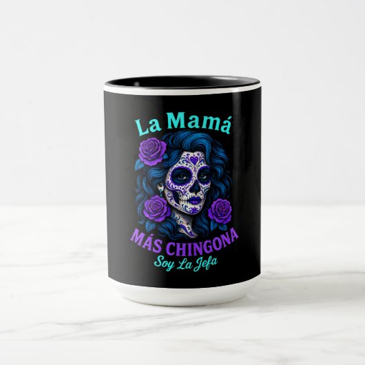 ラマママスチョンゴナマおもしろいマスペインのム マグカップ (中央)