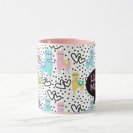 ラママママママグママズデーギフト マグカップ (中央)