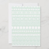 ラマママ – かわいい，ベビーガールシャワー招待状 招待状 (裏面)