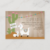 ラマママ+ベビーガールおむつラッフル エンクロージャーカード (正面)