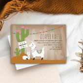 ラマママ+ベビーガールおむつラッフル エンクロージャーカード