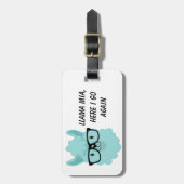 ラマミアティール（緑がかった色） ラゲッジタグ (正面縦)