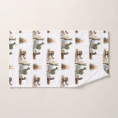 ラマメドウ浴室タオルセット(色を選択) バスタオルセット (ハンドタオル)