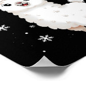 ラマメリースおもしろいクリスラマ動物の休日 ポスター (角)