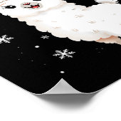 ラマメリースおもしろいクリスラマ動物の休日 ポスター (角)