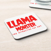 ラマモンスターレッドロゴ コースター (左側)