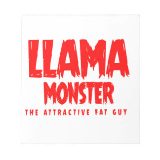 ラマモンスターレッドロゴ ノートパッド