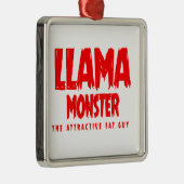 ラマモンスターレッドロゴ メタルオーナメント (右)