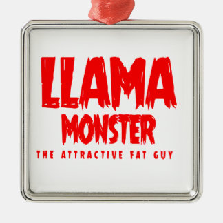 ラマモンスターレッドロゴ メタルオーナメント