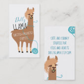 ラマヤーン編み物クロチェットクラフツ名刺 名刺 (正面/裏面)