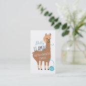 ラマヤーン編み物クロチェットクラフツ名刺 名刺 (スタンド正面)