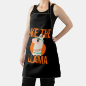 ラマユニコーンラマ動物トレンドことわざギフト エプロン (インサイチュ)