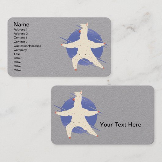 ラマヨガ 名刺 (正面/裏面)