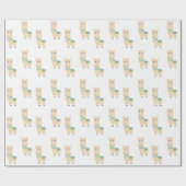 ラマラッピング紙 ラッピングペーパー (フラット)