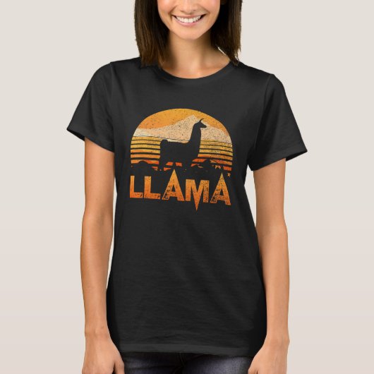 ラマラバーヴィンテージレトロ Tシャツ (正面)