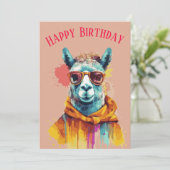 ラマラブ&笑いハッピーバースデー シーズンカード (スタンド正面)