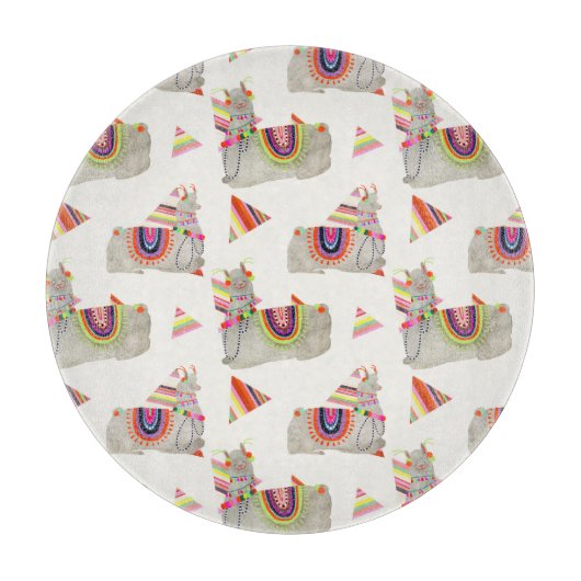 ラマラマコレクションパターンII カッティングボード (正面)