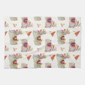 ラマラマコレクションパターンII キッチンタオル (横)