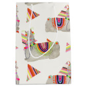 ラマラマコレクションパターンII ミディアムペーパーバッグ (正面)