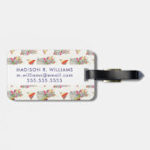 ラマラマコレクションパターンII ラゲッジタグ (裏面横)