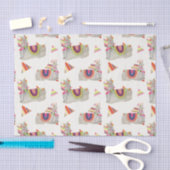 ラマラマコレクションパターンII 薄葉紙 (クラフト)