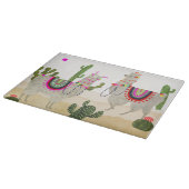 ラマラマコレクション |かわいいラマス カッティングボード (角)